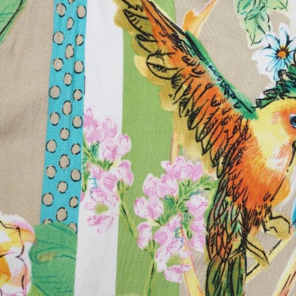 Blumarine Animal + Floral Silk Skirt - Picture 4 of 5